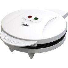 SSM-2595 Waffle Makinesi 850W | 182 mm Yapışmaz Döküm Plaka Beyaz | 5 Dilimli Waffle
