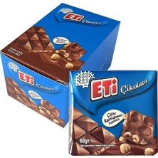 Çikolata Çifte Kavrulmuş Fındıklı Sütlü Çikolata, 60G, 10 Adet