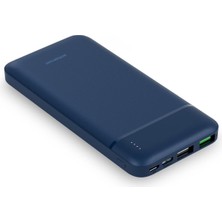 PBS131 10000 Mah Powerbank Type-C Girişli Çift USB Hızlı Şarj Cihazı (Navy)