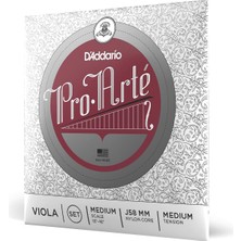 D'addario J58-MM Pro Arte Viola Tel Seti Perlon/alüminyum Orta Boy