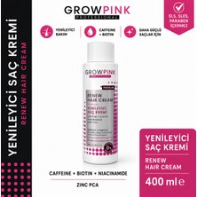 Growpink Kadın Yenileyici Saç Kremi 400 ML – Nemlendirici & Onarıcı Yoğun Bakım | Premium Formül
