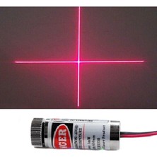 Çizgi Lazer Modül Kırmızı 650NM 3-5V 5mw 650NM Pointer Lens ile Odak Ayarlı 12MM Çap