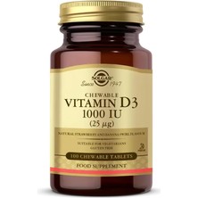 Chewable Vitamin D3 1000IU 100 Çiğnenebilir Tablet