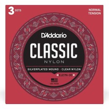 D'addario Klasik Gitar Tel Seti (4/4), 3lü Paket