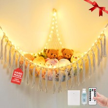 LED Işıklı Doldurulmuş Hayvan Hamak Önceden Takılmış, 11.8ft 75 Led'li 55 Inç Oyuncak Depol