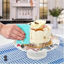 Gndz Home 3'lü Pasta Dekoratör Kesme Şekillendirme Sürme Seti - Pasta Hazırlama Aracı