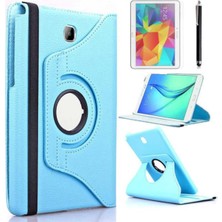 Gndz Home Constraın - Samsung ile Uyumlu Galaxy Tab A T580 10.1 Standlı Kapaklı Dönebilen Tablet Kılıfı Mavi