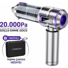 Carboon Serisi Spr-18 20.000 Pa 6000 Mah Kablosuz Araç Süpürgesi Üfleme Özellikli + Taşıma Ç