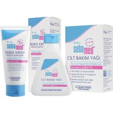 Baby Ph 5.5 Hassas Ciltler Için Cilt Bakım Seti, Bebek Yağı 150ML ve Koruyucu Krem 200ML, Parab
