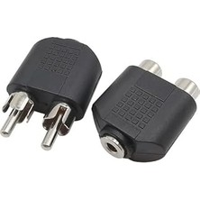 Gndz Home Dişi 3.5 mm Stereo Erkek 2 Rca 2x Erkek Rca Dişi Stereo Jack