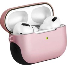 Gndz Home Zore Apple ile Uyumlu Airpods Pro Kılıf Shockproof Silikon Pembe