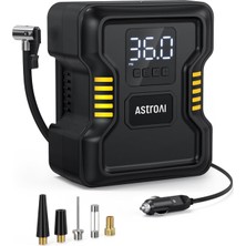 Astroaı Lastik Şişirme Hava Kompresörü Taşınabilir 150PSI Metal Silindir Hızlı Enflasyon Pom