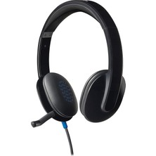 Gndz Home Logitech H540 Kablolu Kulak Üstü Mikrofonlu Kulaklık, Lazer Ayarlı Sürücüler ve Dahili Ekolayzer, Dijital Stereo Ses, Kulaklık Üzeri Denetimler, Gürültü Önleyici Katlanabilir Mikrofon, Siyah