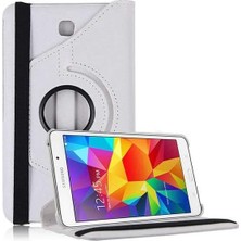 Gndz Home Samsung Galaxy Tab 4 7.0 T230 T231 T235 ile Uyumlu Kılıf 360 Dönebilen Standlı Case Beyaz