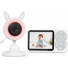 3.5 Inç LCD Ekranlı Rgb Işıklı Bebek Kamerası, Kumandalı Monitörlü Hd Gece Görüşlü, I
