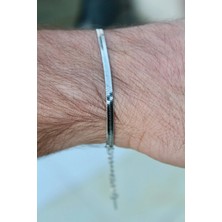 Bymiel Italyan Hasırı Kalın Erkek Bileklik Çelik