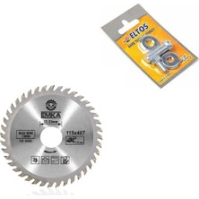 Daire Testere Ahşap Kesme Testeresi 115 mm 40 Diş + Matkap Aparat