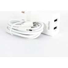 Gndz Home Tecno Charger + Data Cable TCW-E01D Beyaz
