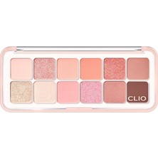 Hafif Dokulu Yoğun Renklere Sahip Göz Farı Paleti Clio Pro Eye Palette Air (09 Peach Mate Apple)