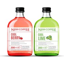 Coffee Cold Brew Aromalı 2'li Set (Berry-Lime) 2X200 ml - Cam Şişe
