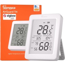 Airguard LCD Ekranlı Zigbee Akıllı Sıcaklık ve Nem Sensörü | SNZB-02DR2
