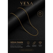 Vexa Aksesuar Hayalet Zincir 316L Paslanmaz Çelik Ince Minimal Unisex Kolye