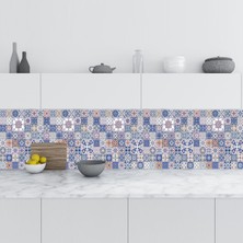 Renas Store Mutfak Tezgah Arası Folyo Fayans Kaplama Folyosu Ispanyol Seramik Desen 60X300 cm