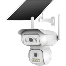 Joysee Sw2 6mp 2x2.8mm Aov Solar Wifi Iki Kamera 4ır+4led Ptz