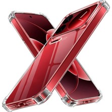 Kzy Xiaomi Mi 17 Promax ile Uyumlu Kapak Kamera Bölümü Açık Airbag Antishock Köşe Korumalı Şeffaf Silikon Kılıf