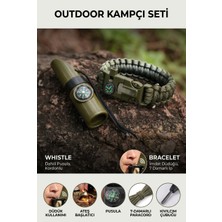 Beltaş Group Outdoor Kamp Seti: Pusulalı Düdük & Paracord Bileklik