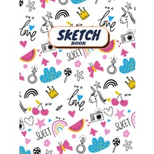 Gndz Home Independently Published Sketch Pad: Doodle Book For Girls - Fun Cover - For Drawing, Sketching And Doodling