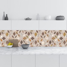 Renas Store Mutfak Tezgah Arası Folyo Fayans Kaplama Folyosu Rustik Duvar Karo 60X400 cm