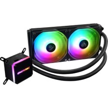 Aıo Liqmax Iıı 240 Argb Black Işlemci Için Su Soğutma, Sıvı Soğutma - 2 x 12CM Fanlar