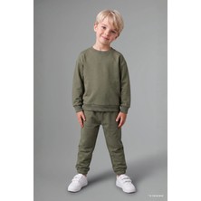DeFacto Uzun Kollu Sweatshirt Elastik Belli Eşofman Altlı 2'li Takım Erkek Bebek H5617A526AU