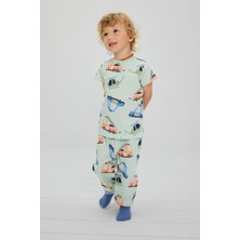 DeFacto 2'li Pijama Nane Yeşili Takım Erkek Bebek H5618A526AU