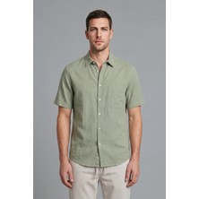 DeFacto %100 Pamuk Regular Fit Polo Yaka Kısa Kollu Gömlek D7551AX26SP