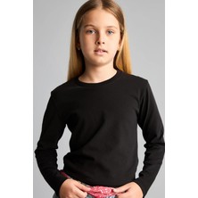 DeFacto Regular Fit Bisiklet Yaka Basic Uzun Kollu Tişört Kız Çocuk G0860A826AU