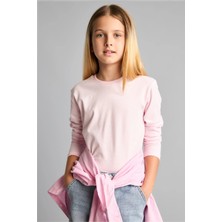 DeFacto Regular Fit Bisiklet Yaka Basic Uzun Kollu Tişört Kız Çocuk G0860A826AU