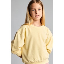 DeFacto Relax Fit Basic Sweatshirt Kız Çocuk E6842A826AU