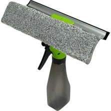 Spreyli Camsil Çekpas Deterjan Su Hazneli Silikonlu Çekçek Microfiber Araba Cam Ayna Temizleyici