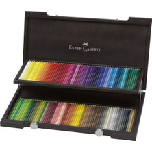 Polychromos Kuru Boya Kalemi Ahşap Kutu, 120 Renk | 120 Adet 3,8 mm Madenli Sanatsal Renkli Kalem,