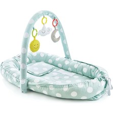 Babyjem Oyuncaklı Anne Baba Yanı Yatağı Yeşil