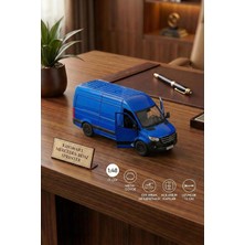 Kinsmart Mercedes-Benz Sprinter 1:48 Ölçek Metal Çek Bırak Oyuncak Minibüs - Lacivert Model Ara