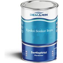 Epoksi Zemin Kaplama Beyaz 1 kg Takım (Solventsiz),mavi