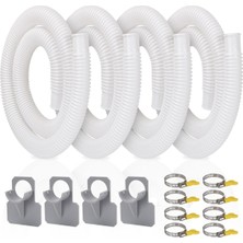 Yer Üstü Havuzlar Için Havuz Hortumu, 4'lü Paket 3,2 cm Çaplı Havuz Filtresi Hortum Aksesuarı