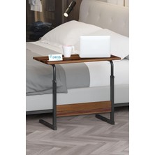 Renas Store 80X40 Yükseklik Ayarlı Çalışma Masası Dikiş Masası Hasta Yemek Masası Laptop Sehpası