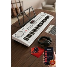 PS-1500WH-H Başlangıç Için 61 Tuşlu Org Kulaklık Notalık Adaptör Öğrenim Metodu (100 Ses