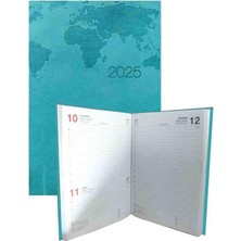 2025 Ajanda Ciltli Termo Kapak 1 Adet 17X24 cm Ajanda 2025 Çizgili Ajanda Günlük Planlayıcı Ter