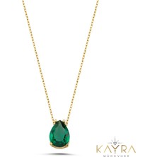 Kayra Mücevher Peridot Altın Kolye AKM176