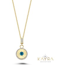 Kayra Mücevher Nazar Boncuklu Altın Kolye NZ18